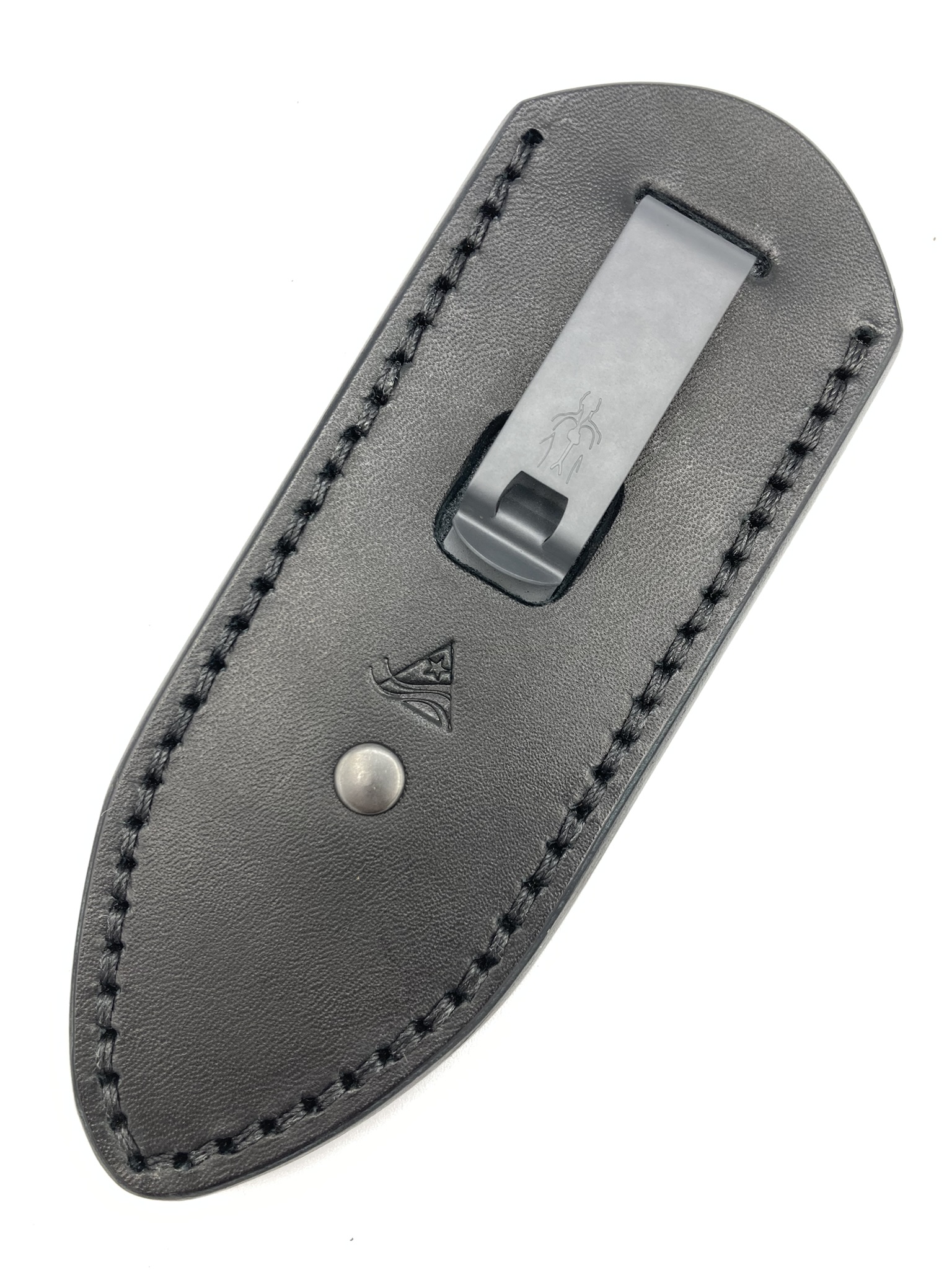 Delta DCC Pocket Sheath - Black Leather - Std. Grey Clip