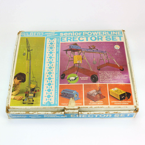 1969 Senior Powerline Erector Set in Box - Untested