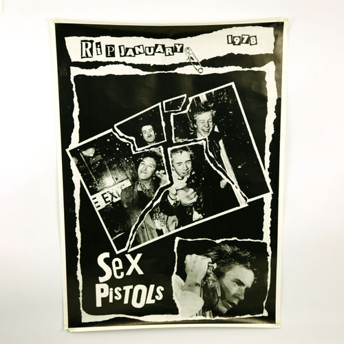 Sex Pistols Rip January Poster 1978 - Rare - 25x35