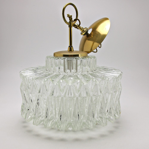 1960s Limburg Glassworks Starburst Pendant Lamp Germany