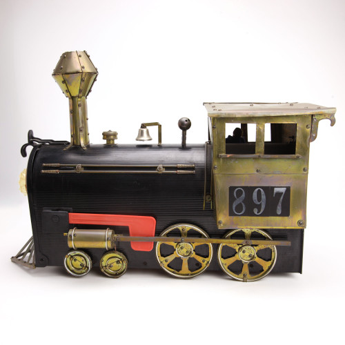 Vintage Locomotive Train Mailbox Metal Handmade