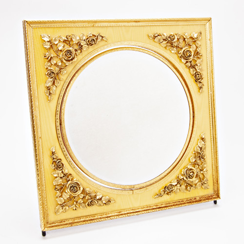 MCM Hollywood Regency Gold Gilt Double-Sided Vanity Mirror