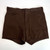 1970s Sears Men's Perma-Prest Brown Shorty Shorts 4" inseam