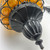 MCM Crackle Amber Hanging Chain Swag Lamp 1960s-70s Hollywood Regency