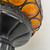 MCM Crackle Amber Hanging Chain Swag Lamp 1960s-70s Hollywood Regency