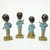 Vintage The Beatles Bobblehead Cake Toppers Brown Hair Set of 4