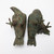 Mid Century Cast Iron Pigeon Bird Statue Pair Bronze Finish
