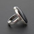 Sterling Silver 925 Black Banded Agate Ring Size 11