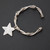 Sterling Silver Wire Wrap Bracelet Hammered Star