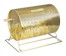 Large Brass-Plated Raffle Drum