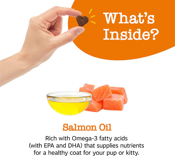 Salmon Oil for Cats - Omega 3 Skin & Coat Support