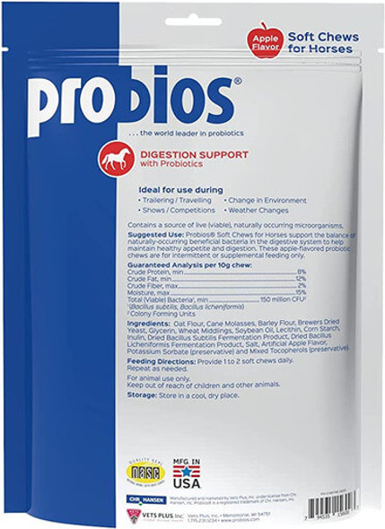 Probios Horse Soft Chews, Apple flavor