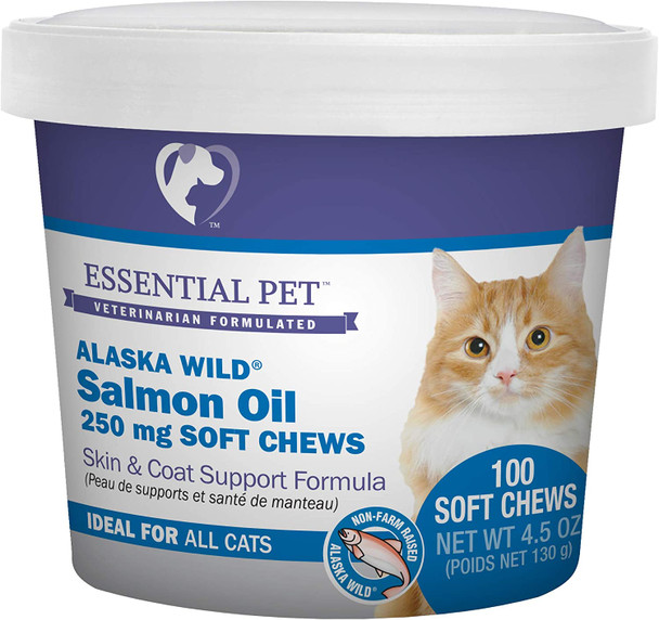 Salmon Oil Soft Chews with Natural Omega-3 for Cats