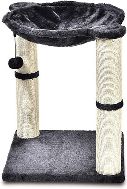 Amazon Basics Cat Tower with Hammock and Scratching Posts for Indoor Cats