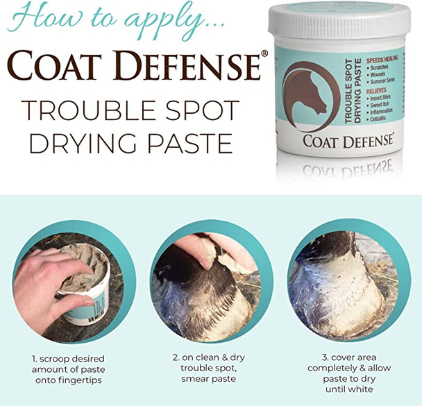 COAT DEFENSE Trouble Spot Drying Paste for Horses