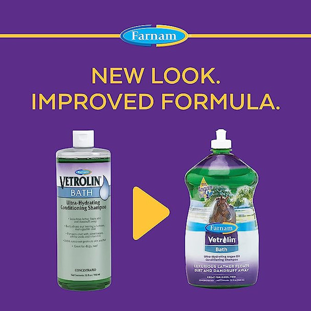 Farnam Vetrolin Bath Ultra-Hydrating Shampoo for Horses