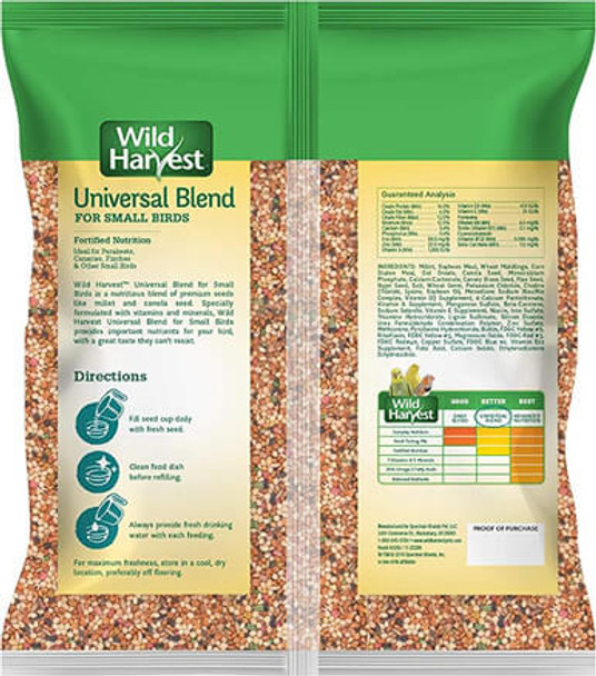 Wild Harvest Bird Seed Collection: Daily Blends and Advanced Nutrition for Parakeet, Canaries, Finches, Cockatiel, Parrots and More.