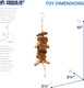 Prevue Hendryx 62803 Naturals Coco Rope Mini Bird Toy