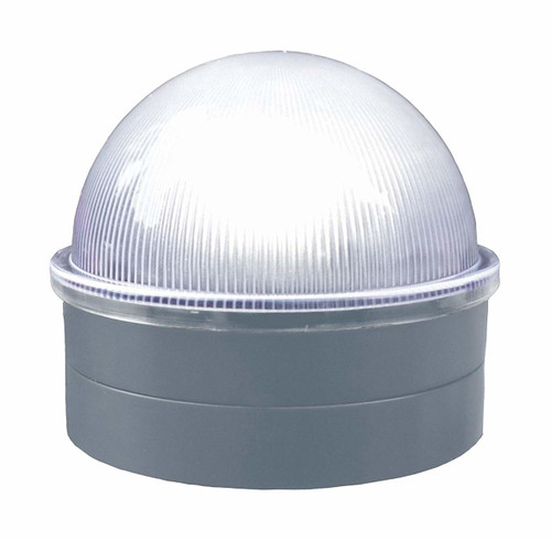 Chain Link Solar Post Cap - Silver