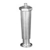 4" Nickel Plated Appliance Leg - Flange Foot