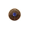 1-3/8" Dia. Celtic Jewel / Blue Sodalite Knob - Antique Copper