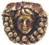 1-3/8" Fruit of the Vine Knob - Antique Brass