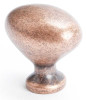 1-5/16" Oval Knob - Weathered Copper