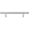 3-3/4" CTC Solid Bar Pull - Brushed Stainless Steel