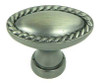 1-3/8" Austin Oval Knob - Weathered Nickel