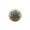 1-1/2" Dia. Opulent Flower / Natural Knob - Antique Pewter