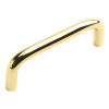 3" CTC Traditional Cabinet Wire Pull - Polished Brass