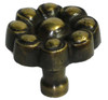 1-1/4" Dia. Brass Flower Knob