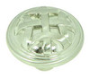 1-1/4" Dia. Round Cross Florry Knob - Satin Nickel