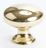 1-1/4" Dia. Knob - Polished Brass