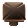 1-3/16"Square Bridges Cabinet Knob - Oil-Rubbed Bronze