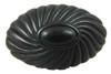 1-5/8" Sienna Oval Knob - Black Antique