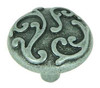 1-1/8" Dia. Round Ivy Knob - Swedish Iron