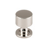 1" Dia. Lily Round Knob - Polished Nickel