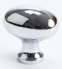 1-3/16" Oval Knob - Polished Chrome