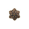 1-5/8" Opulent Flower Knob - Antique Brass