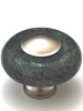 1-1/2" Dia. Round Green Marble Knob