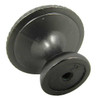 1-3/8" Dia. Round Dahlia Knob - Weathered Nickel