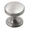 1" Dia American Diner Cabinet Knob - Satin Nickel