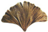2-1/8" Ginkgo Leaf Knob - Antique Brass
