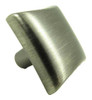 1-1/8" Square Bella Knob - Weathered Nickel