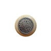 1-1/2" Dia. Saddleworth / Natural Knob - Brite Nickel