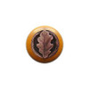 1-1/2" Dia. Oak Leaf / Maple Knob - Antique Copper