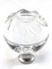 1-3/8" Dia. Faceted Top Round Crystal Cabinet Knob