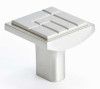 1-1/8" Square Artisan Knob - Brushed Nickel