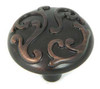 1-1/8" Dia. Round Ivy Knob - Oil-Rubbed Bronze